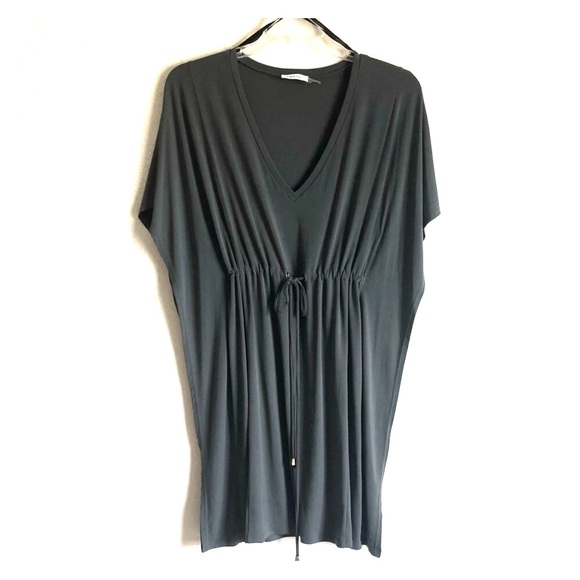 calvin klein olive green dress